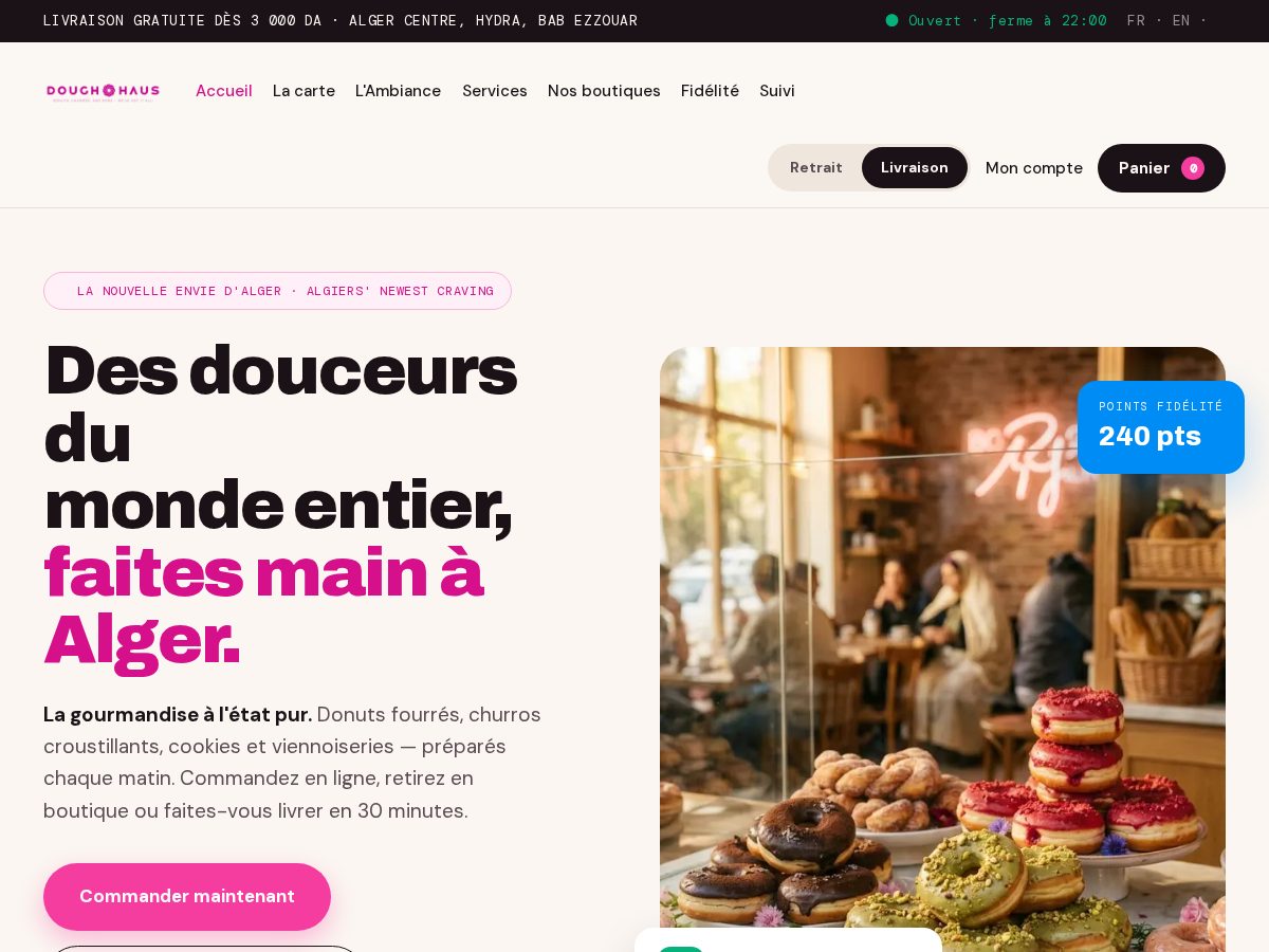 Landing-page snapshot of dough-haus.cloud