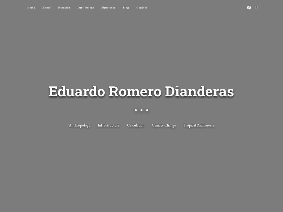 Landing-page snapshot of eduardoromerodianderas.net