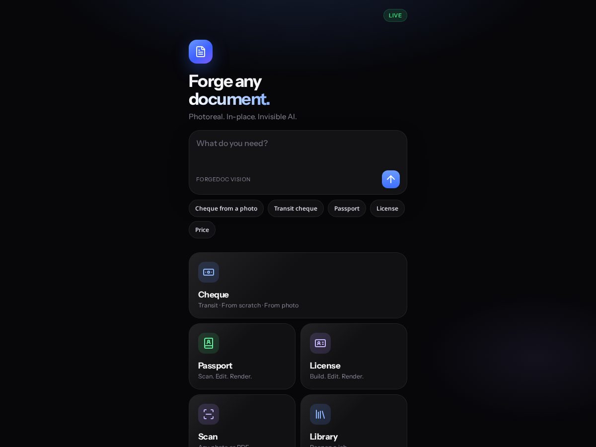 Landing-page snapshot of f-orgedocs.com