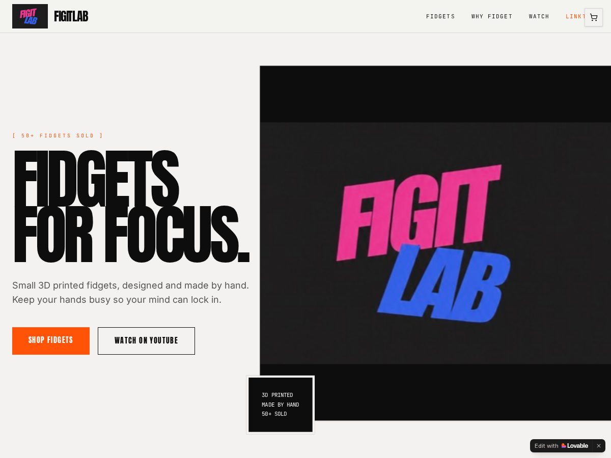 Landing-page snapshot of figitlab.shop
