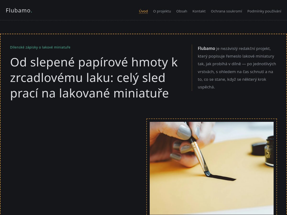 Landing-page snapshot of flubamo.world