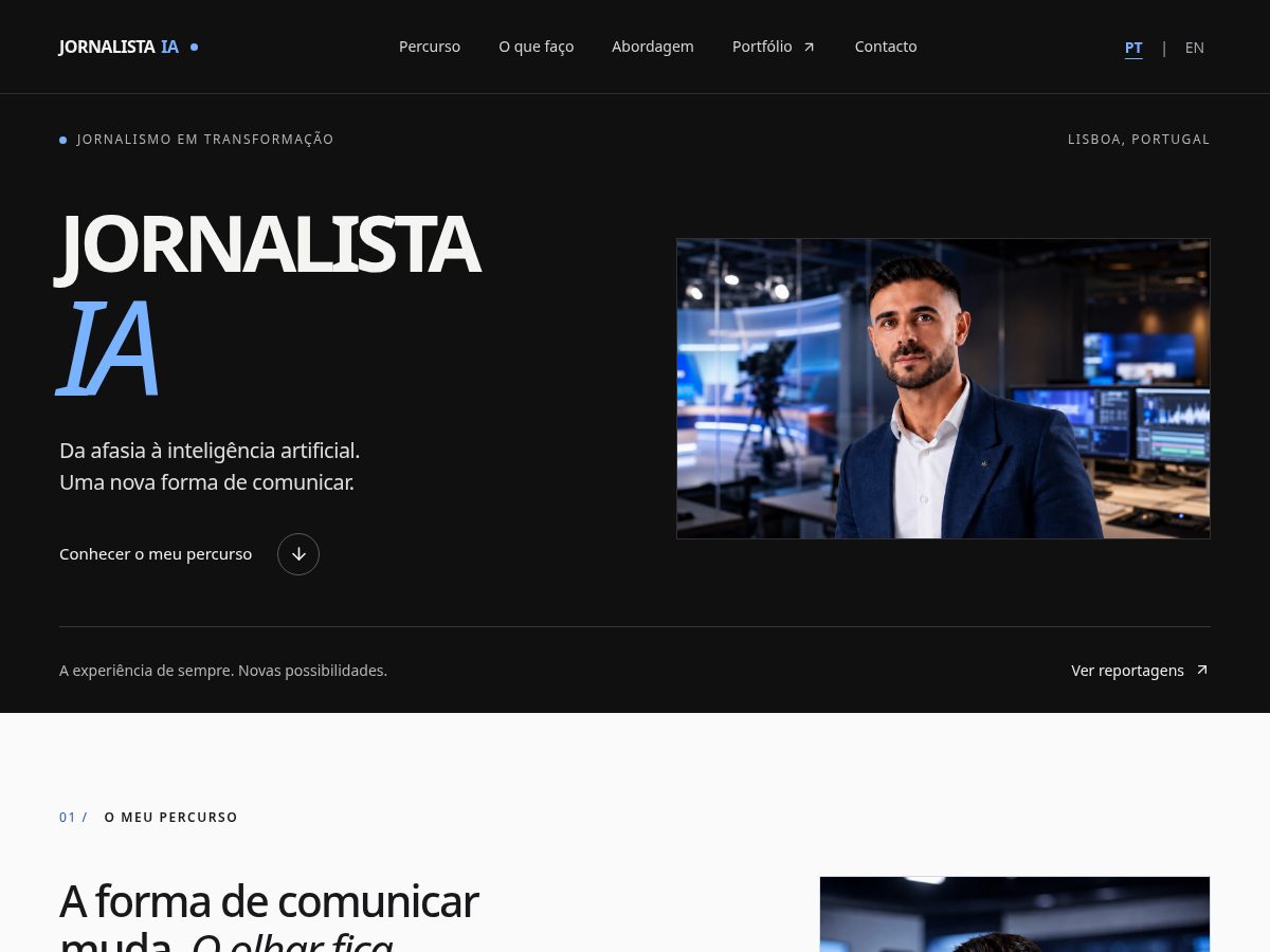 Landing-page snapshot of franciscobranco.com