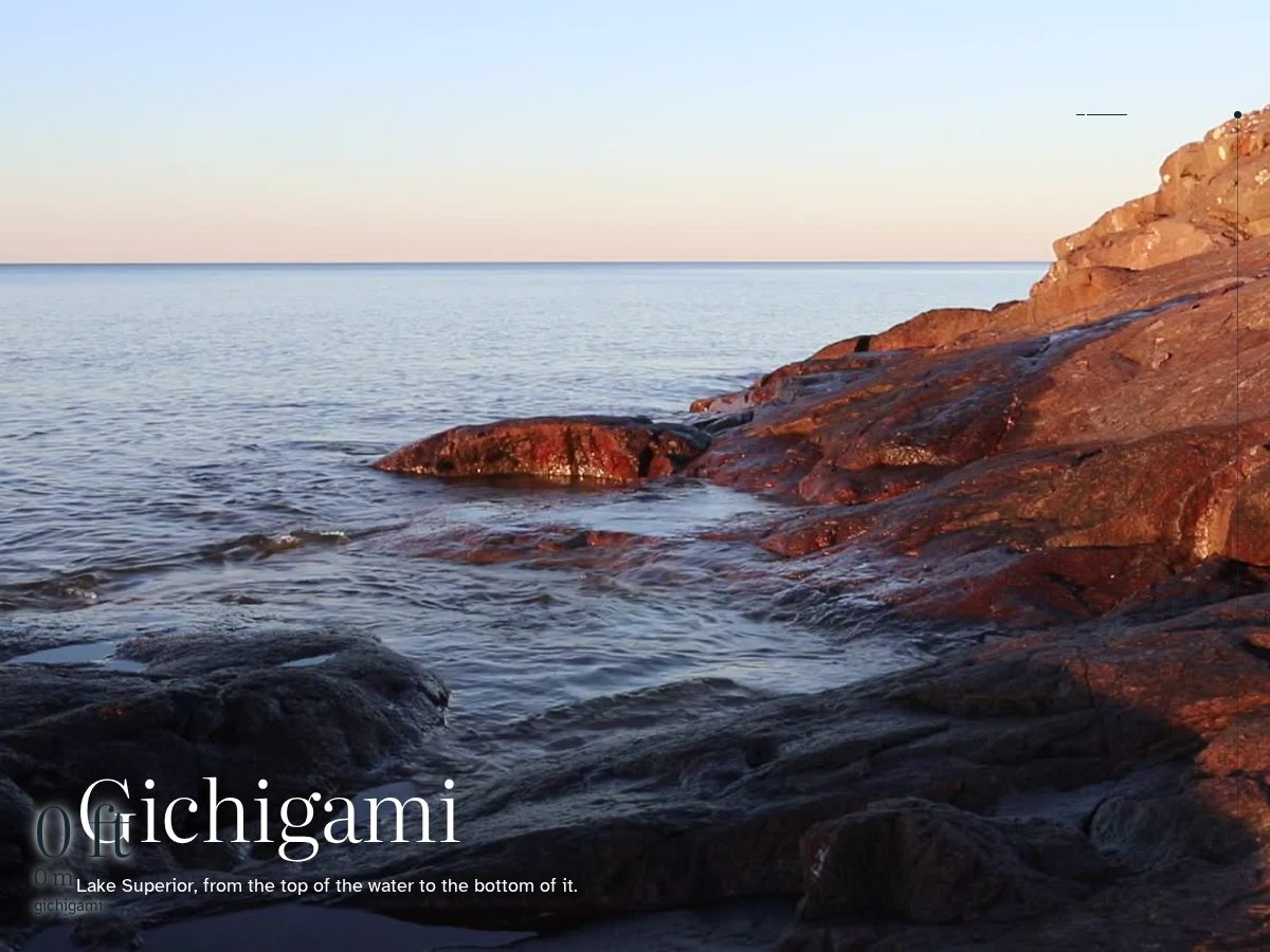 Landing-page snapshot of gichigami.org