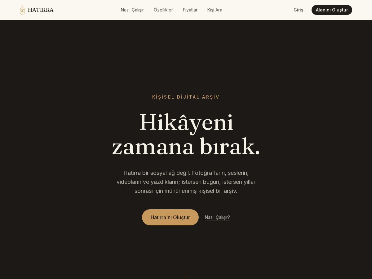 Landing-page snapshot of hatirra.com