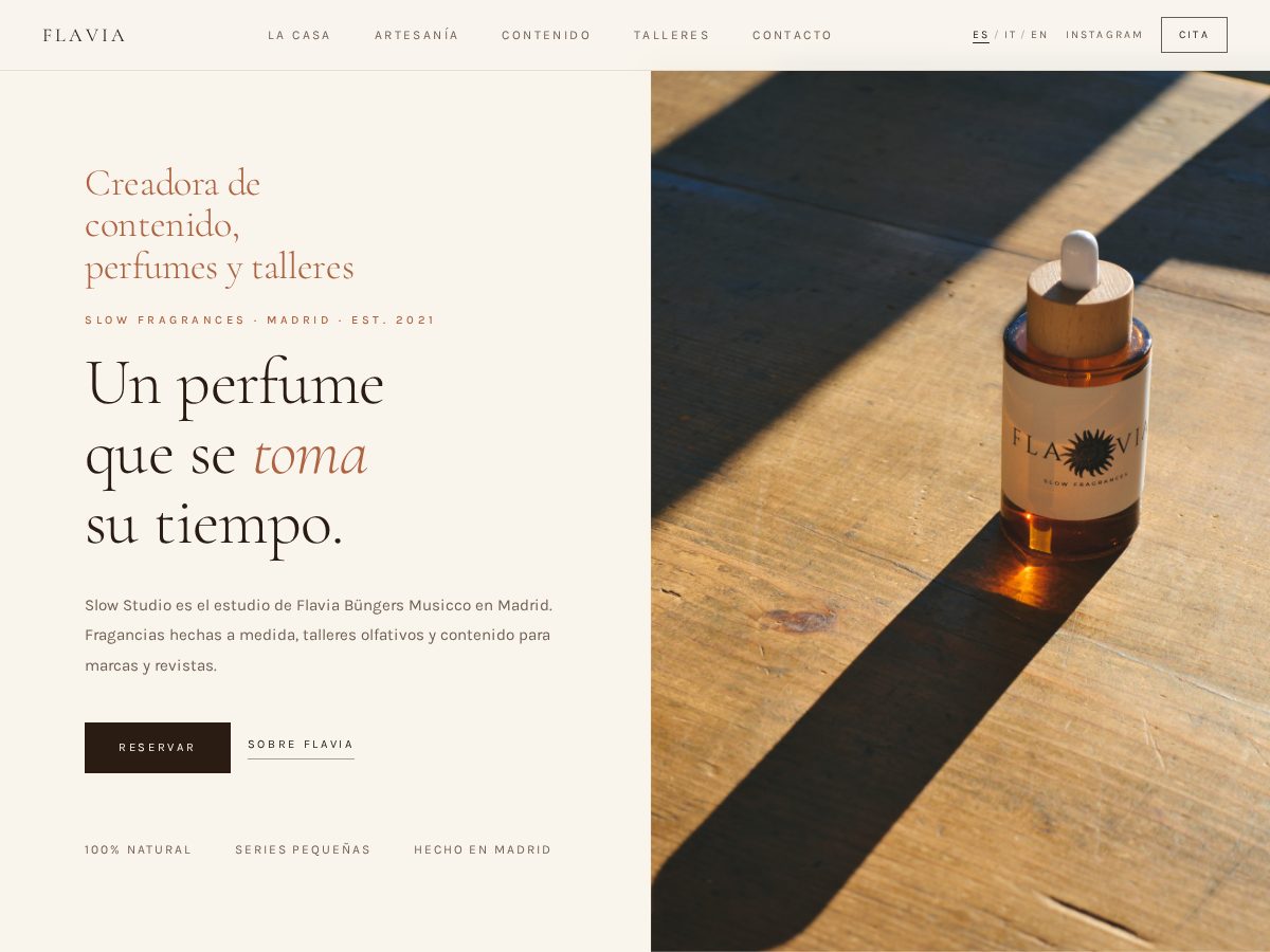 Landing-page snapshot of herbariumamma.com