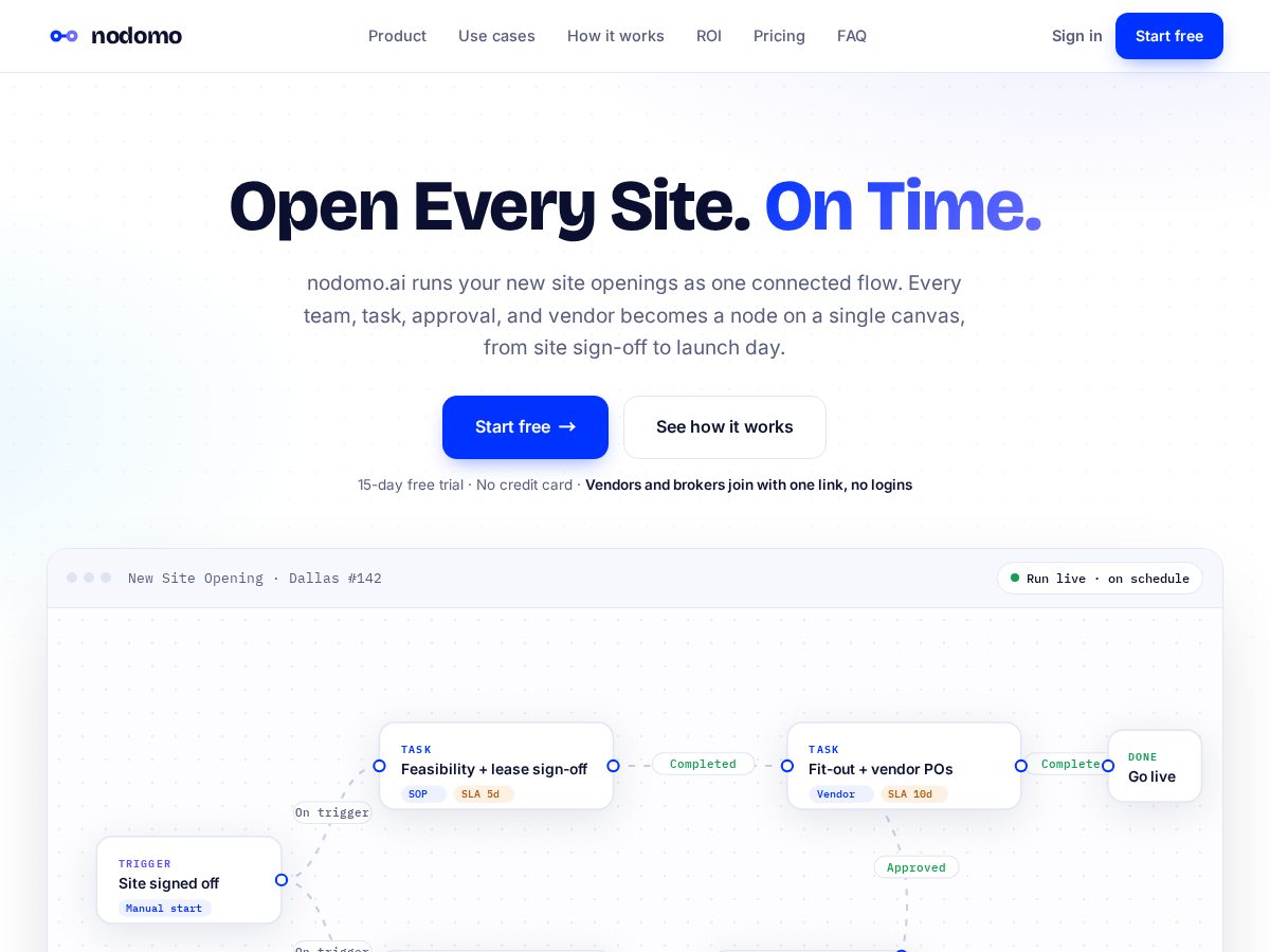 Landing-page snapshot of hirenodomo.com