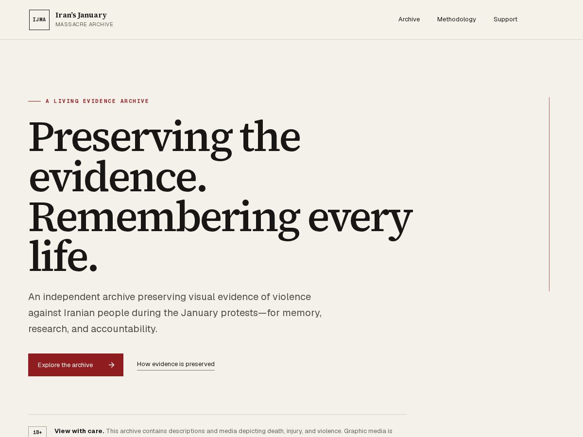 Landing-page snapshot of ijmarchive.site