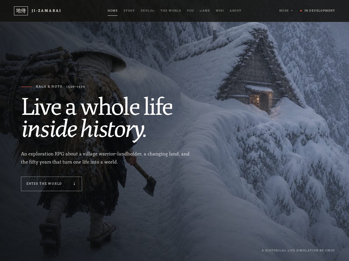 Landing-page snapshot of ji-zamurai.com