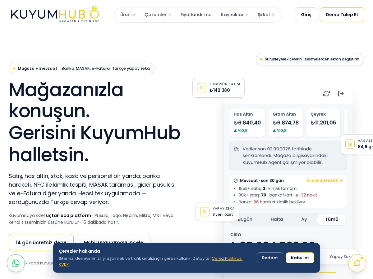 Landing-page snapshot of kuyumhub.com