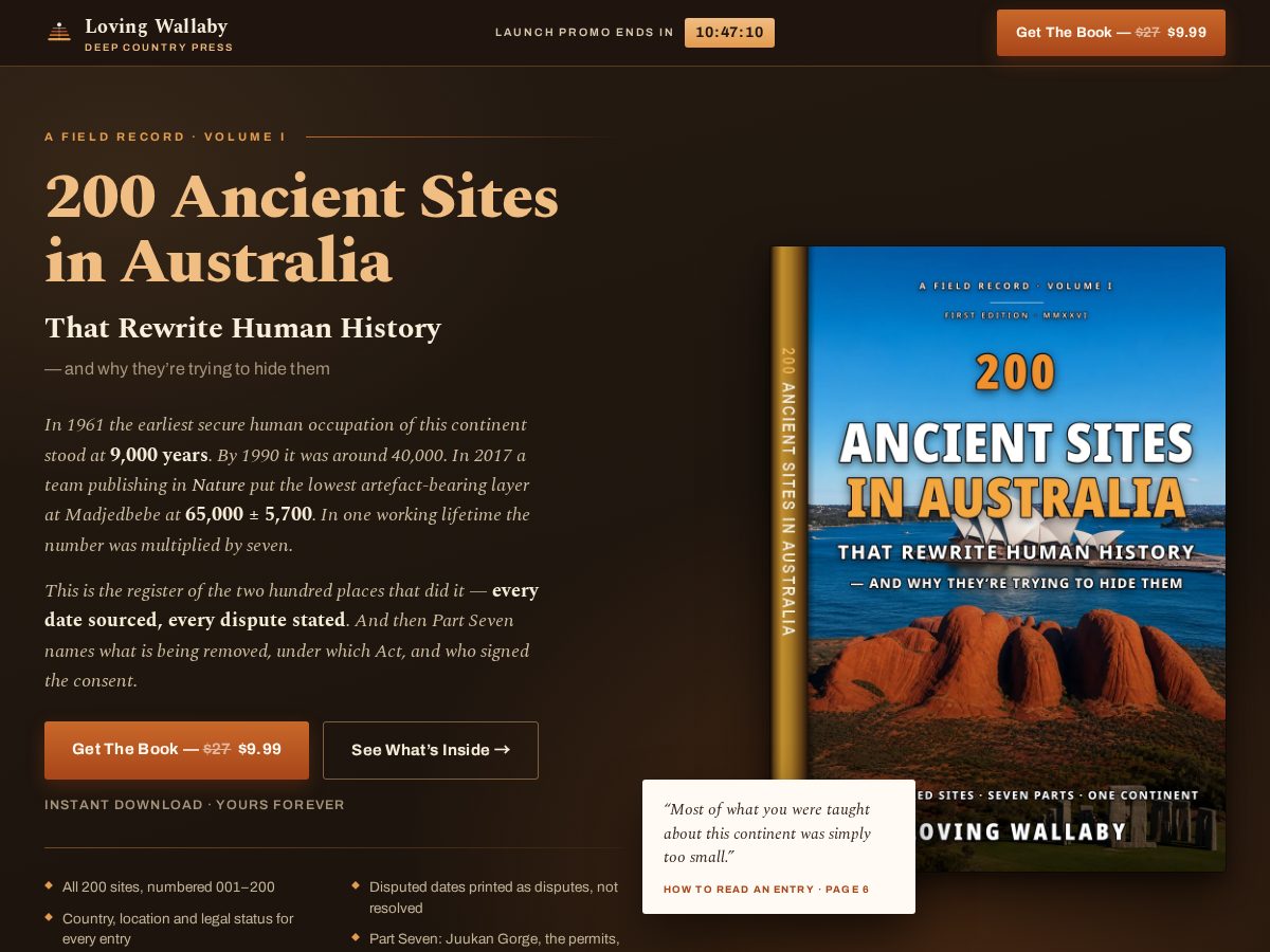 Landing-page snapshot of lovingwallabyaus.com