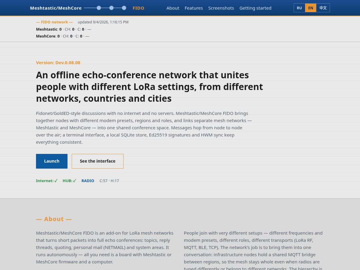 Landing-page snapshot of mm-fido.org