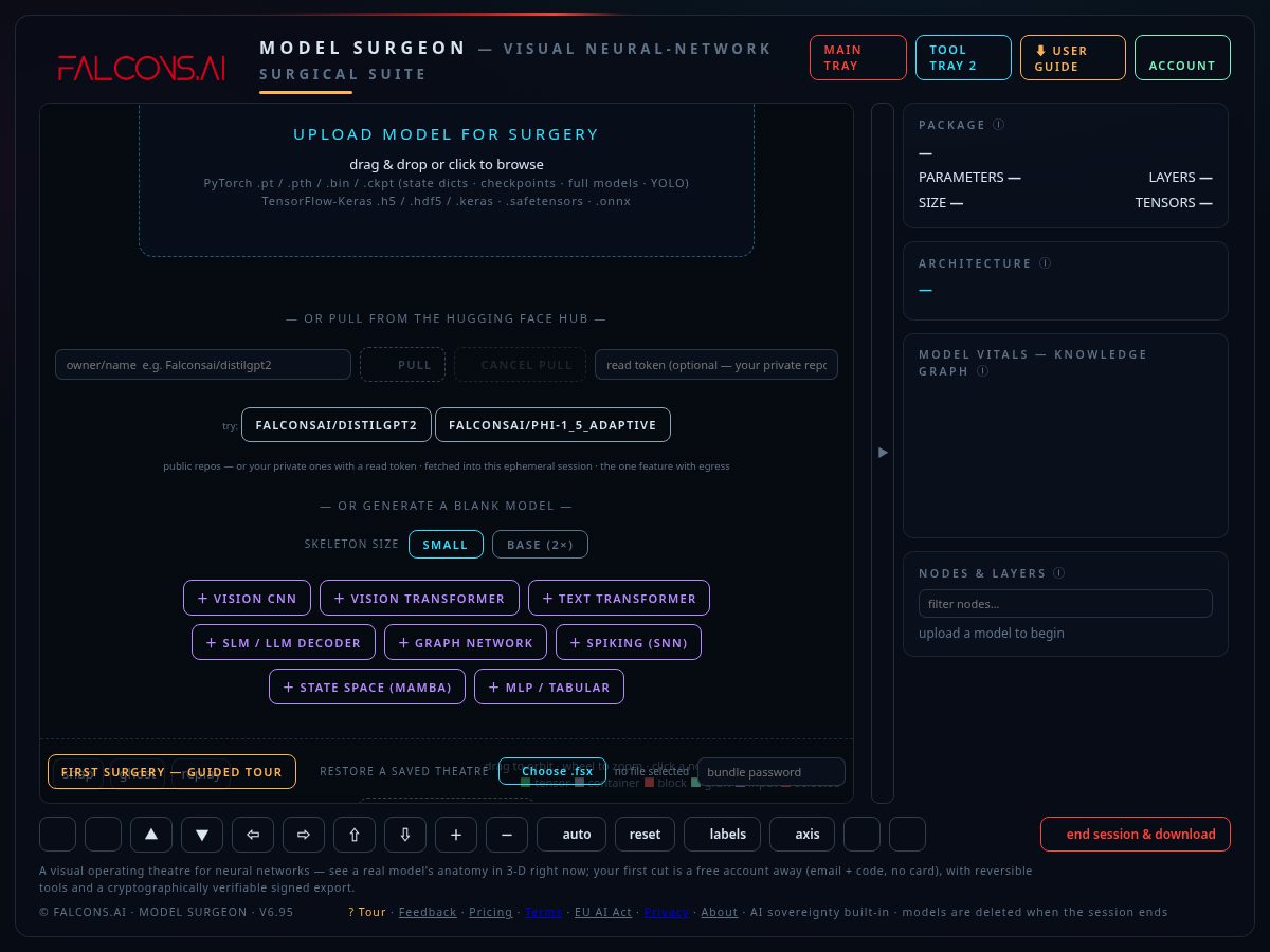 Landing-page snapshot of modelsurgeon.com