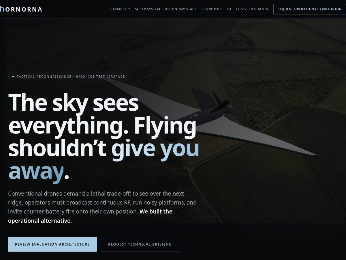 Landing-page snapshot of nornorna.tech
