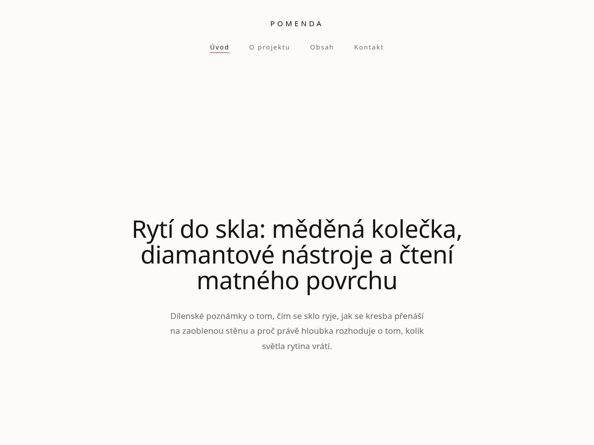 Landing-page snapshot of pomenda.world