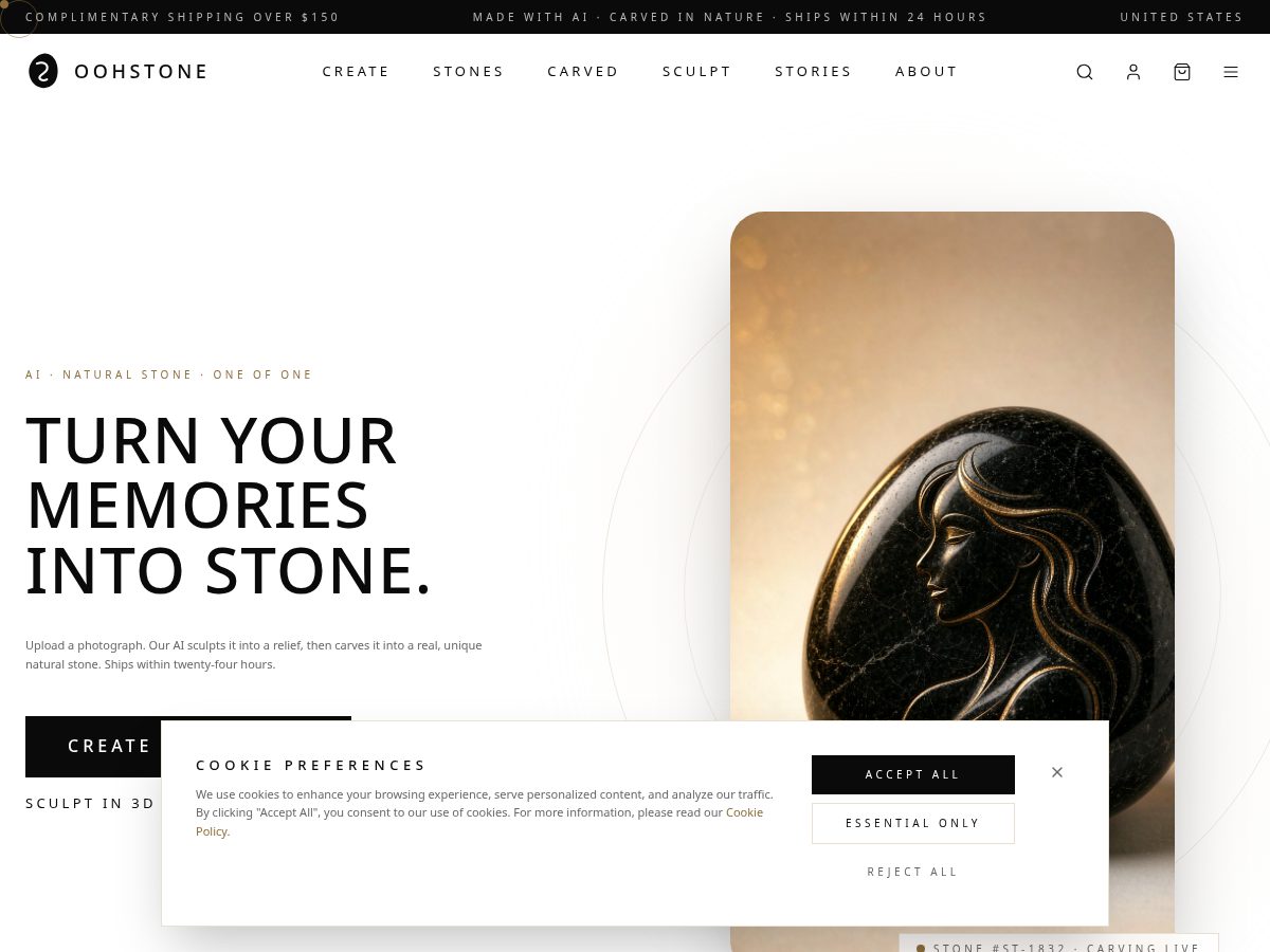 Landing-page snapshot of stoning.pics