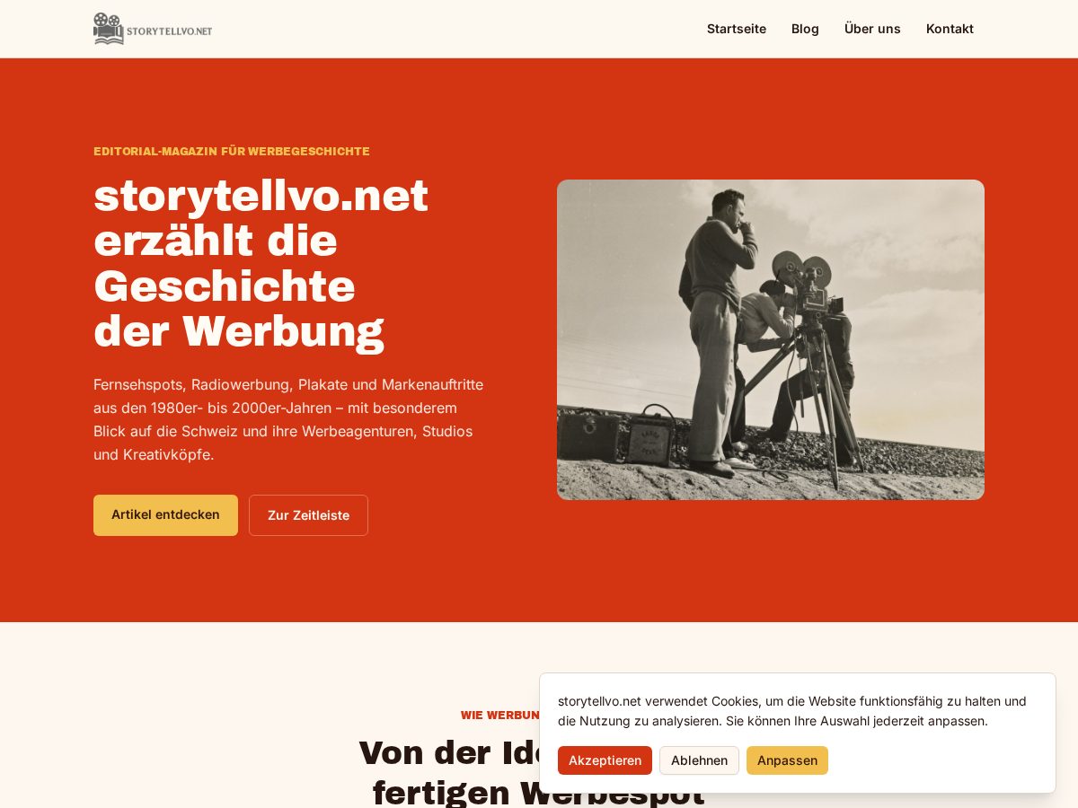 Landing-page snapshot of storytellvo.net