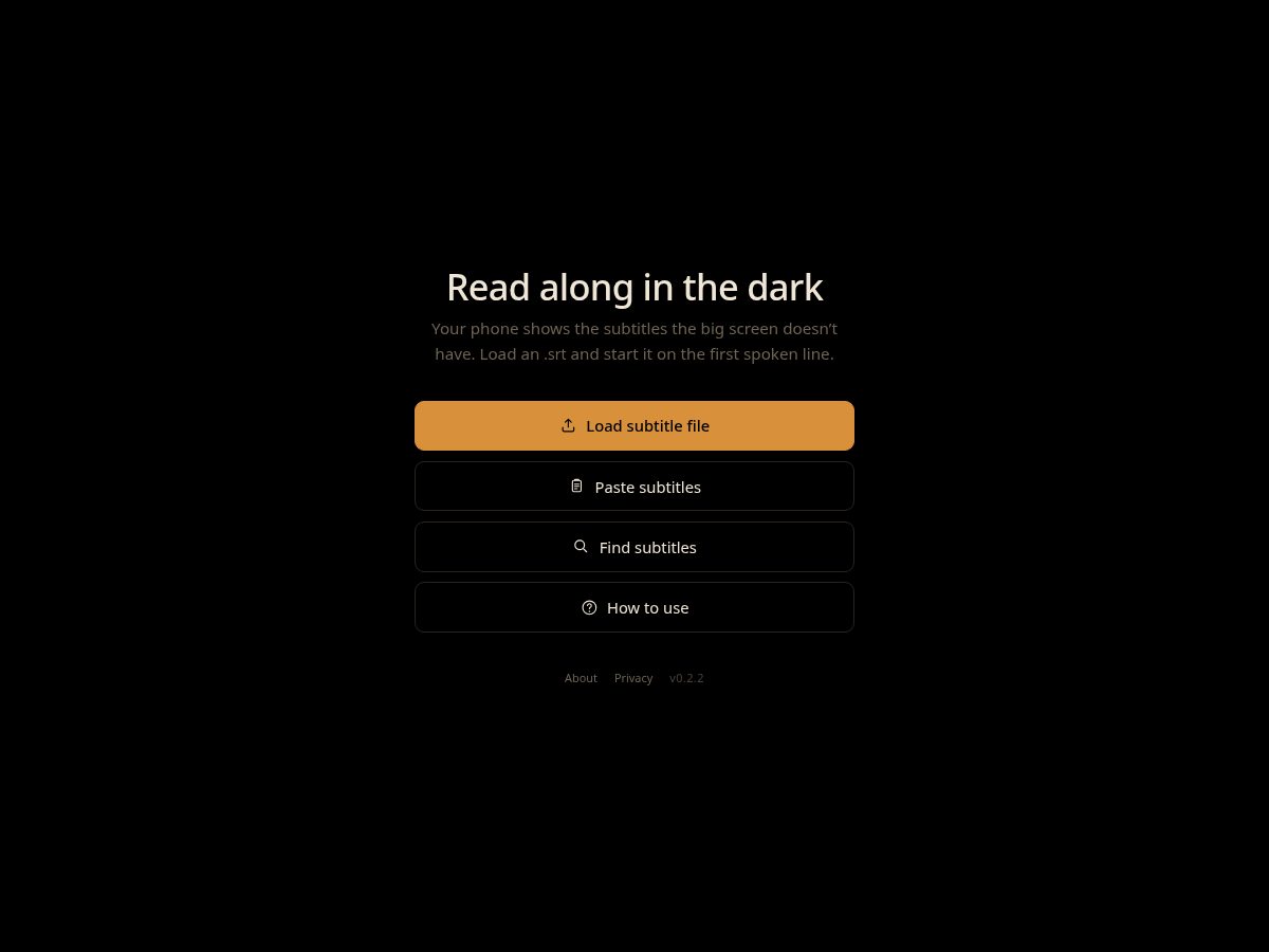 Landing-page snapshot of surtitle.app