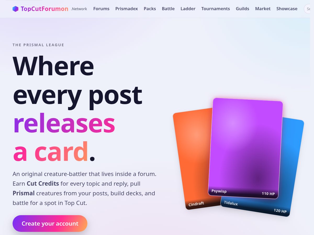 Landing-page snapshot of topcutforumon.network