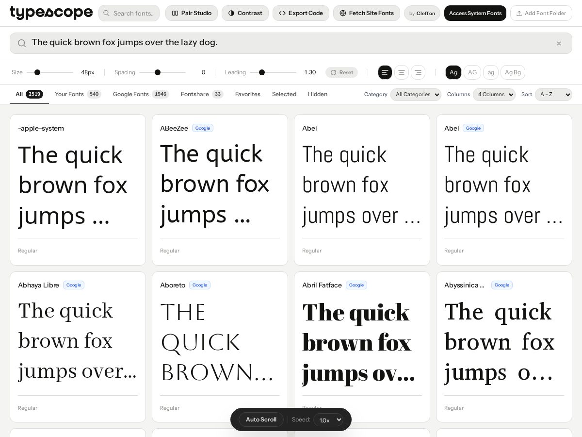 Landing-page snapshot of typescope.app