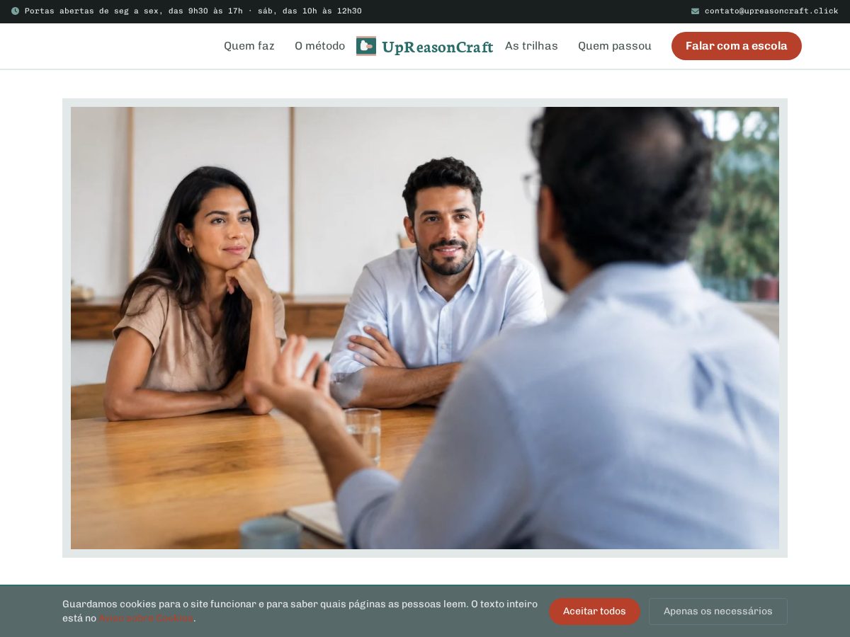 Landing-page snapshot of upreasoncraft.click