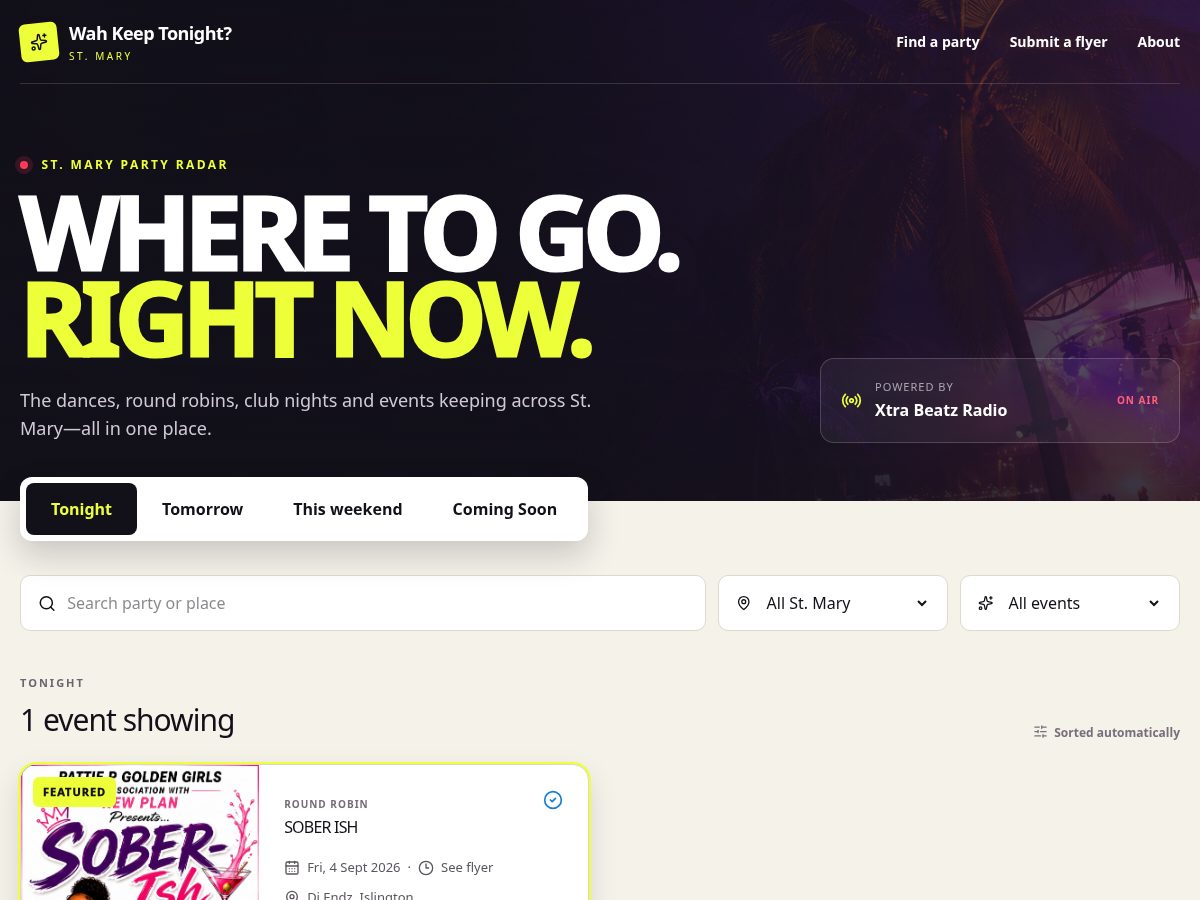 Landing-page snapshot of wahkeeptonight.com