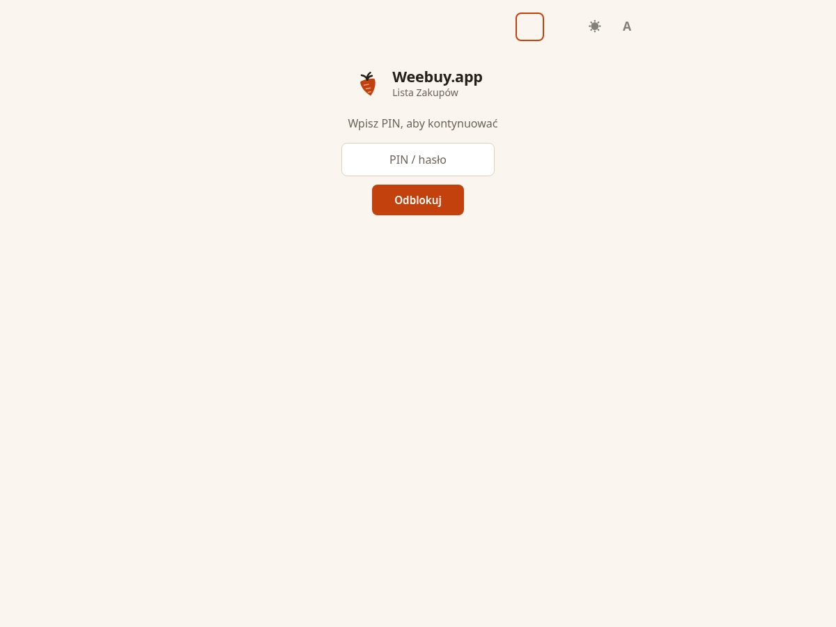 Landing-page snapshot of weebuy.app