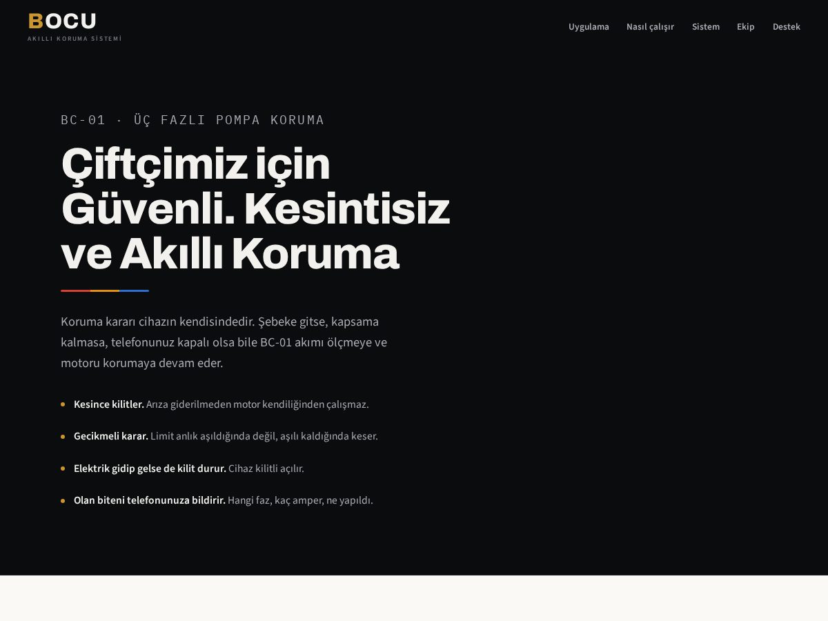 Landing-page snapshot of bocuremote.com