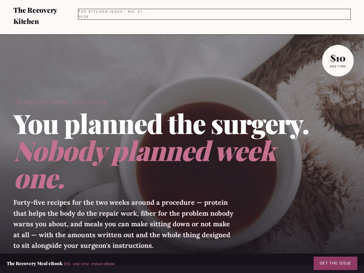 Landing-page snapshot of broththenplate.shop
