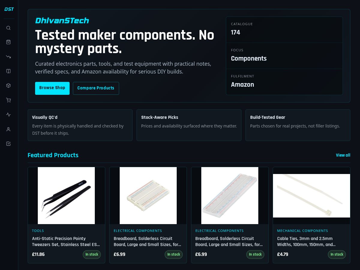 Landing-page snapshot of dhivanstech.com