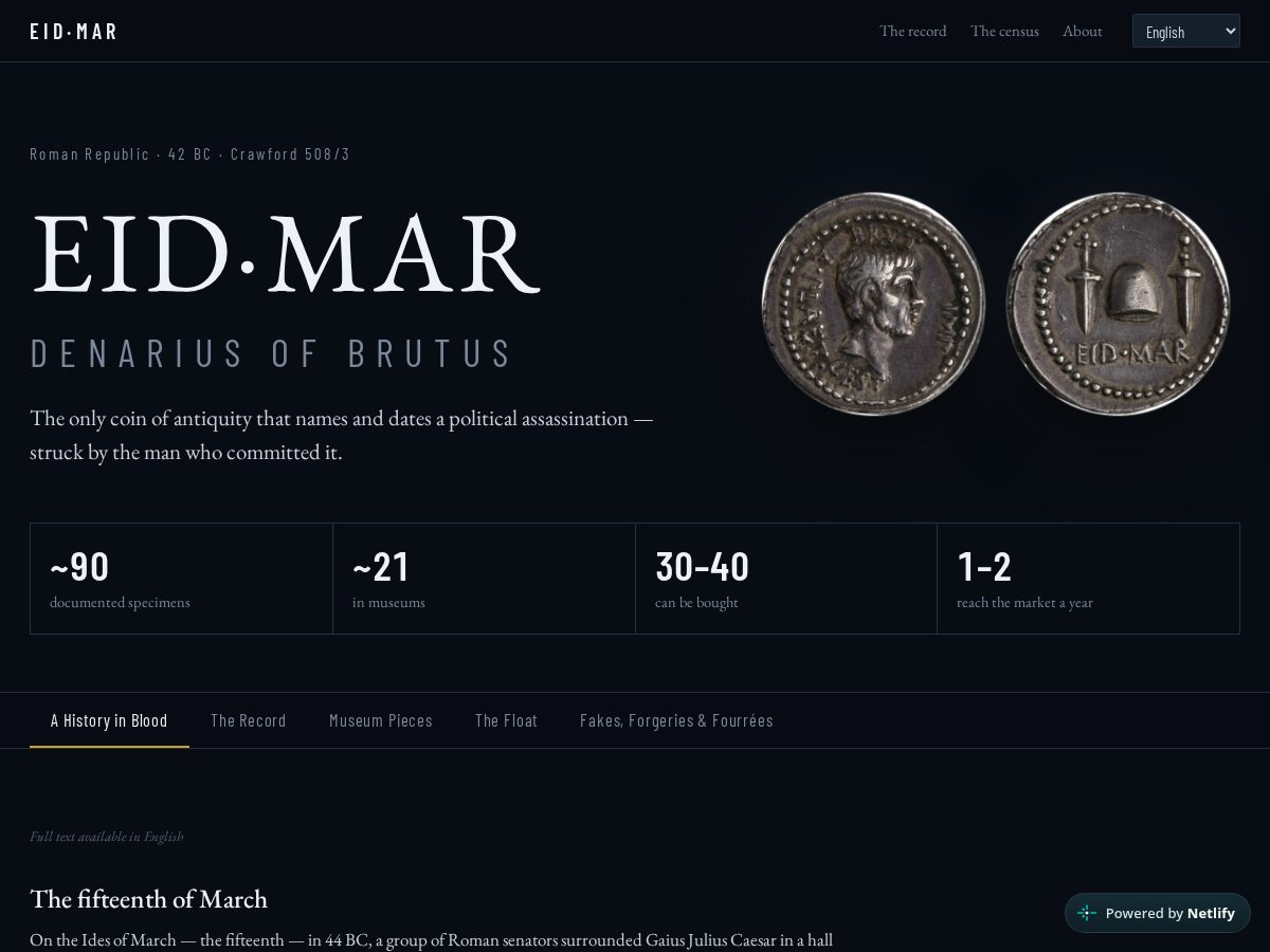 Landing-page snapshot of doubledaggers.com