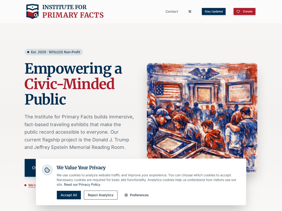 Landing-page snapshot of factstour.org