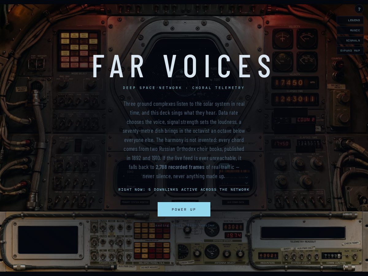 Landing-page snapshot of farvoices.com