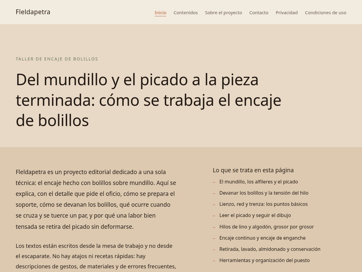 Landing-page snapshot of fleldapetra.world