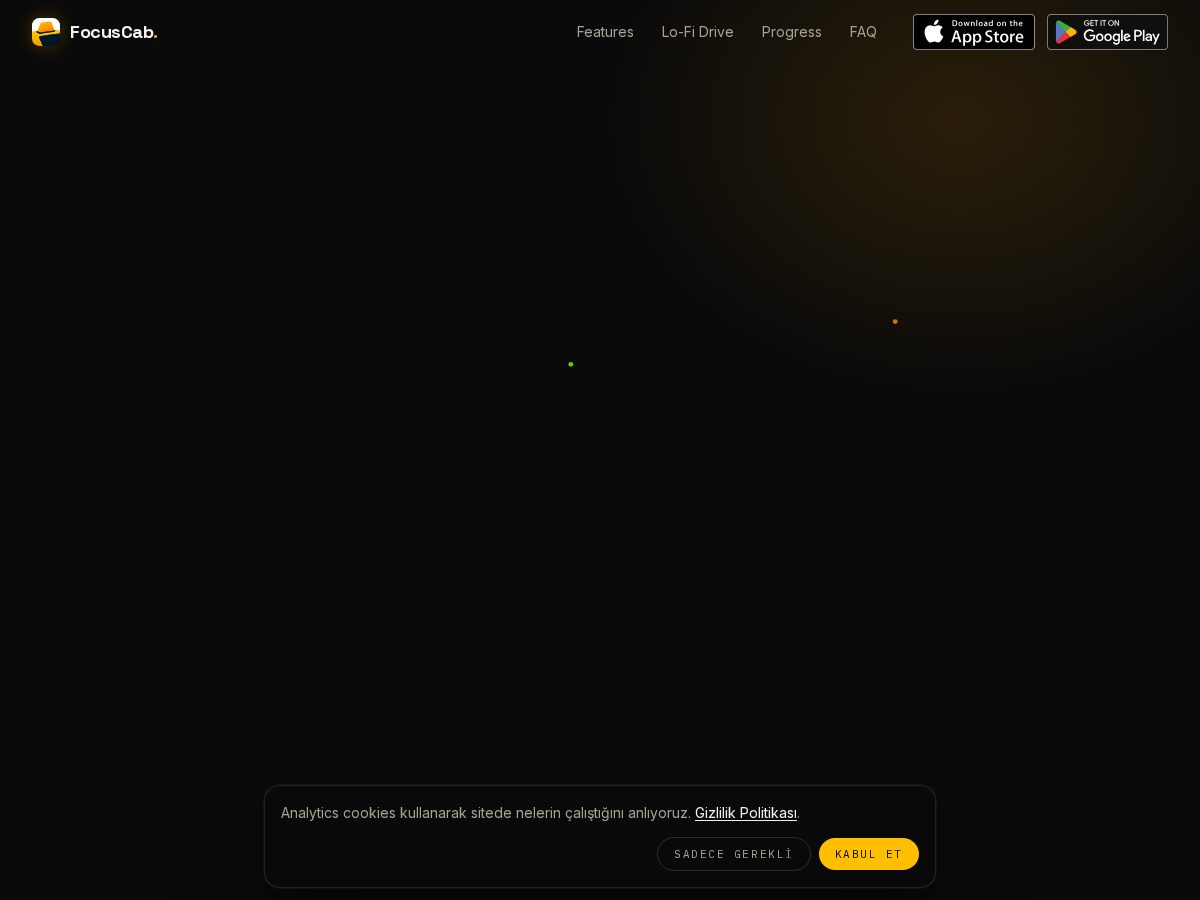 Landing-page snapshot of focuscab.com