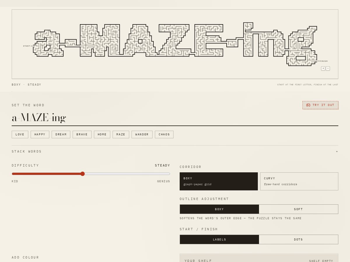 Landing-page snapshot of glyphway.app