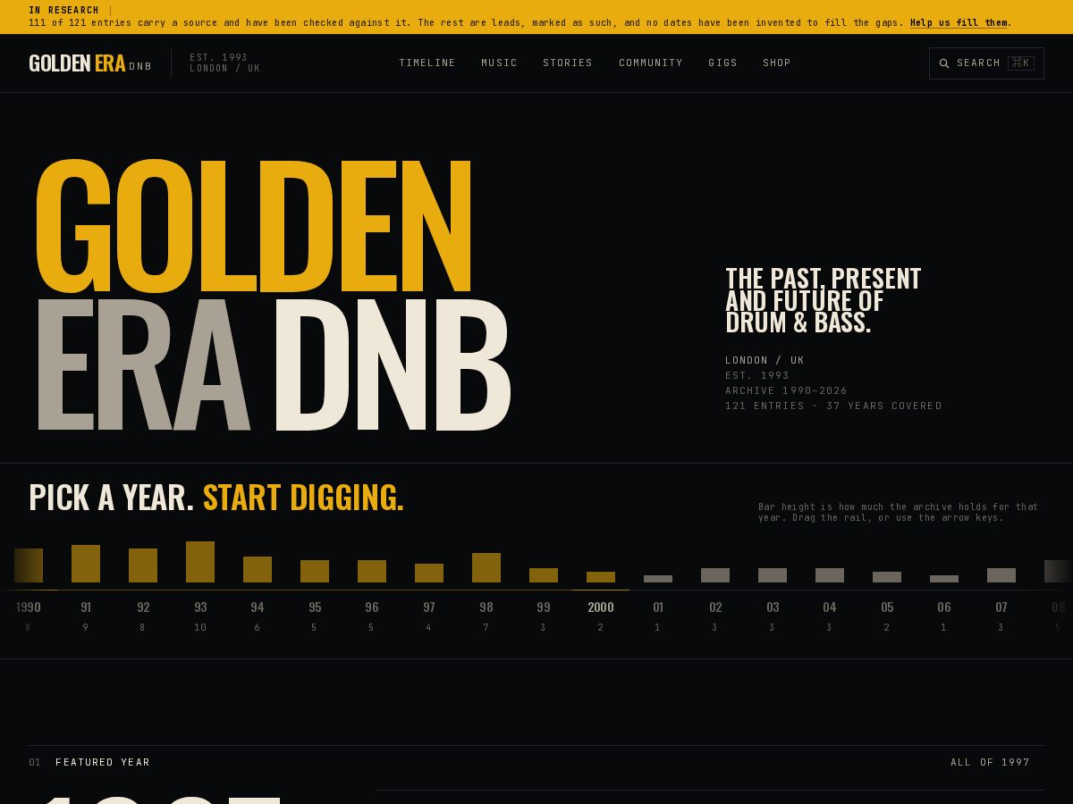 Landing-page snapshot of goldeneradnb.com