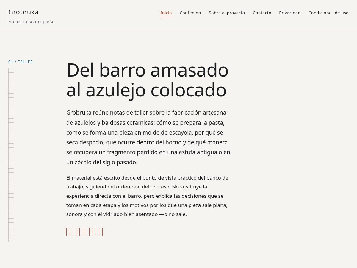 Landing-page snapshot of grobruka.world