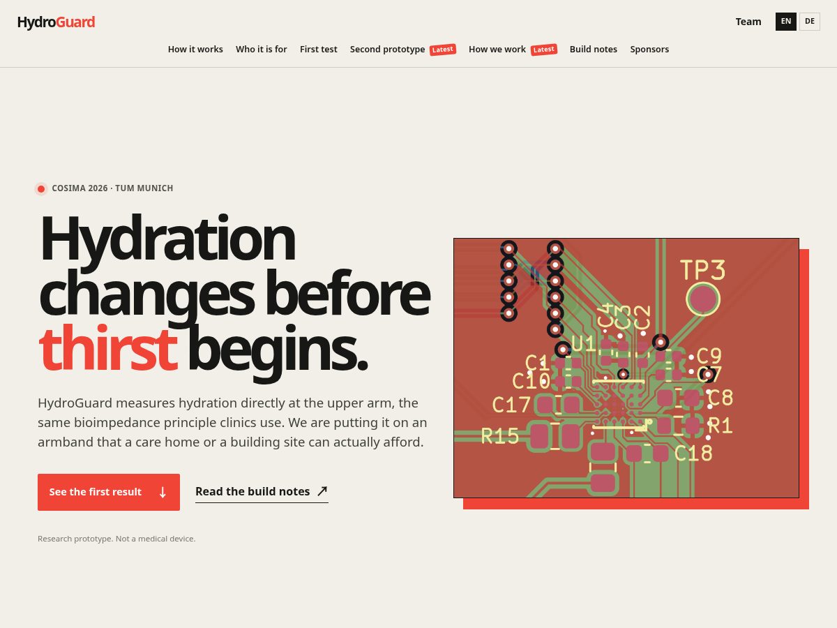 Landing-page snapshot of hydroguard.dev