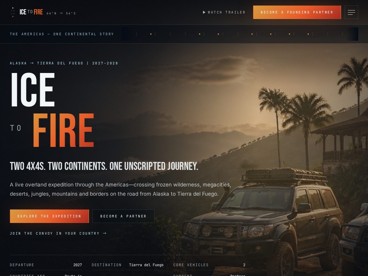 Landing-page snapshot of icetofire.live