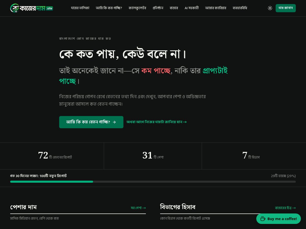 Landing-page snapshot of kajerdam.site