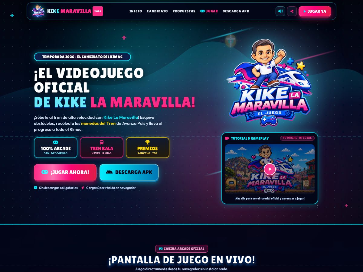 Landing-page snapshot of kikelamaravilla.pro