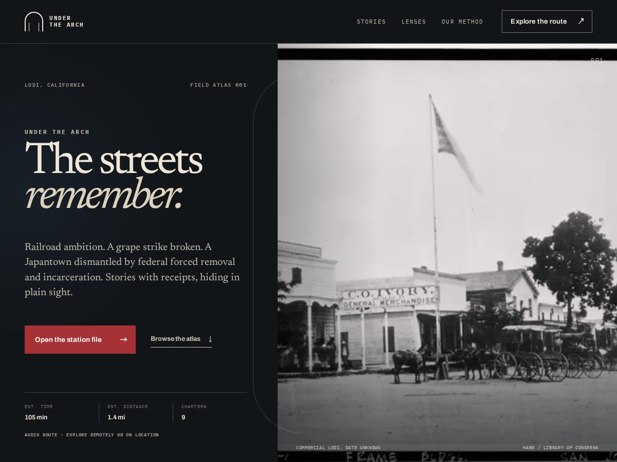 Landing-page snapshot of lodistory.com