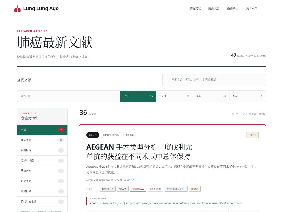 Landing-page snapshot of lunglungago.com