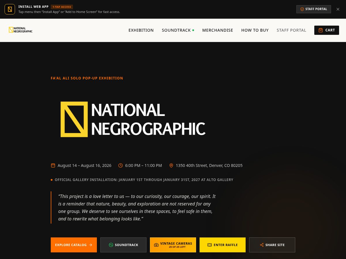 Landing-page snapshot of nationalnegrographic.com