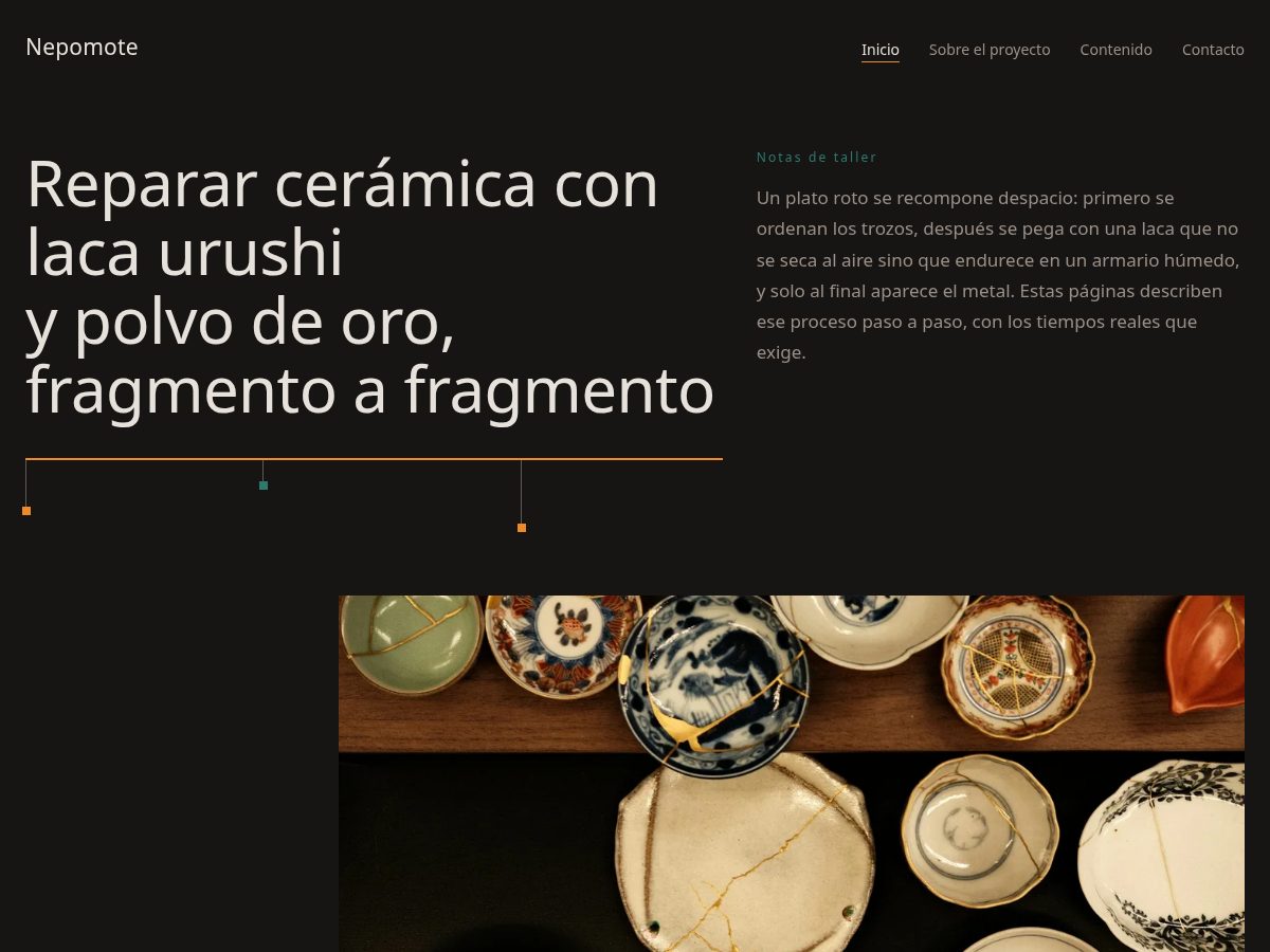 Landing-page snapshot of nepomote.world