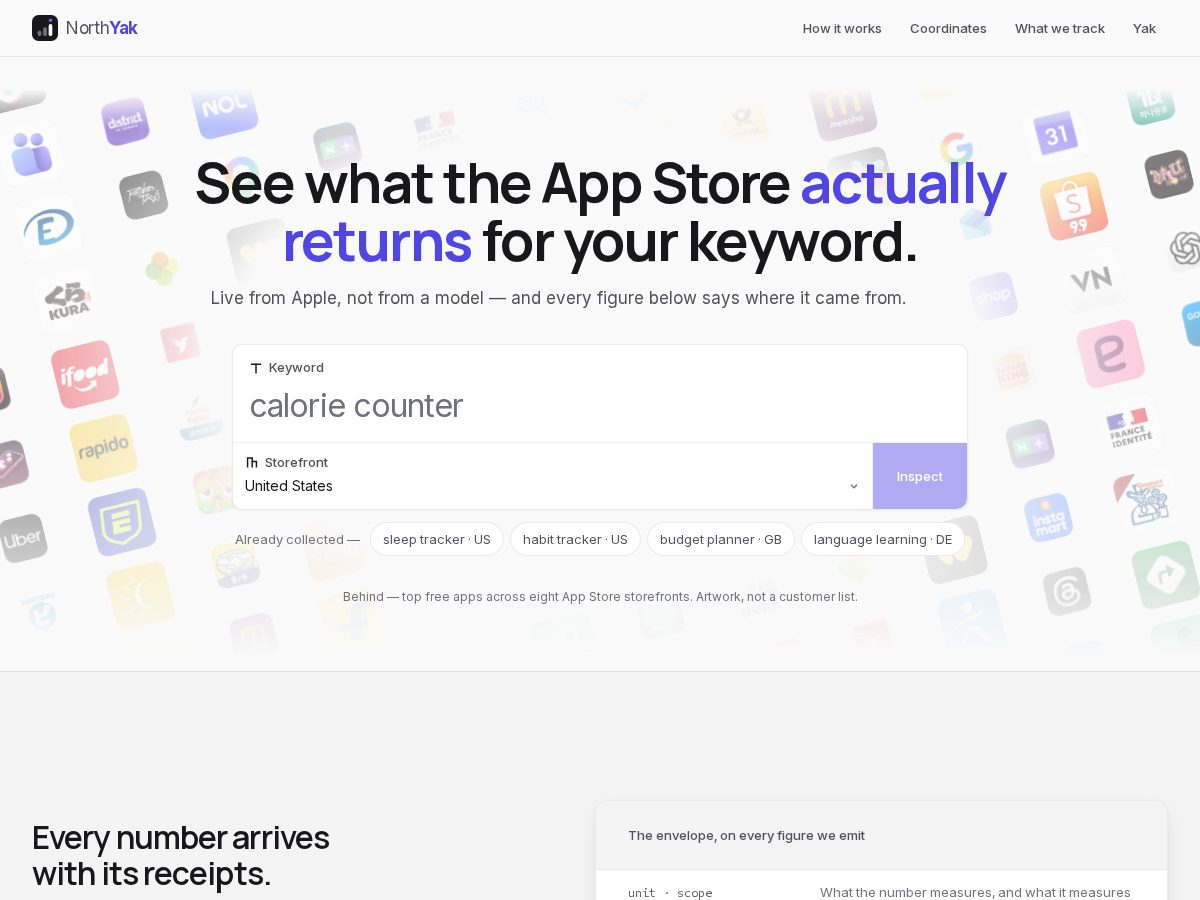 Landing-page snapshot of northyak.com