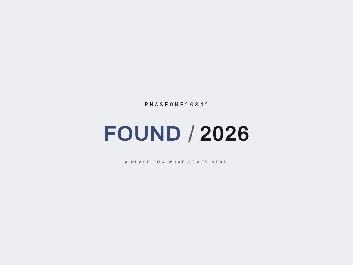 Landing-page snapshot of phaseone10841.space