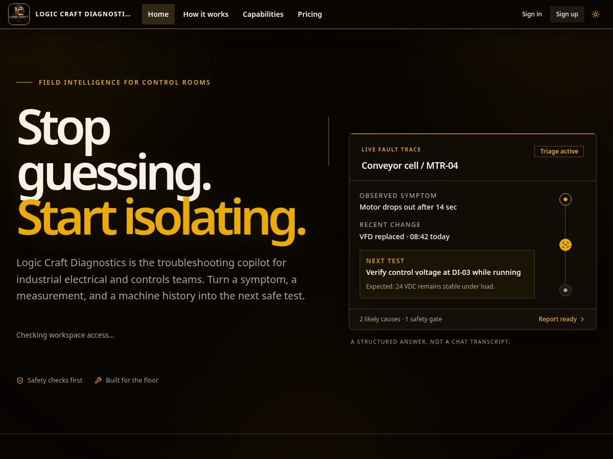 Landing-page snapshot of plcpath.com