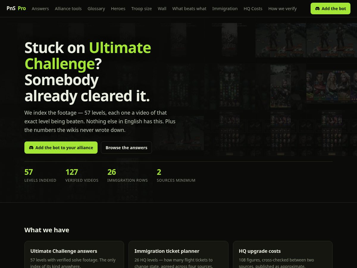 Landing-page snapshot of puzzlesandsurvivalpro.com