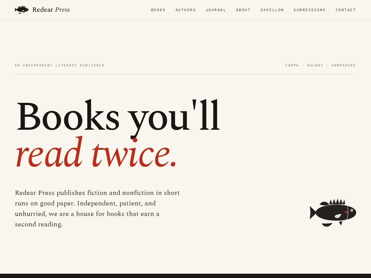 Landing-page snapshot of redearpress.org